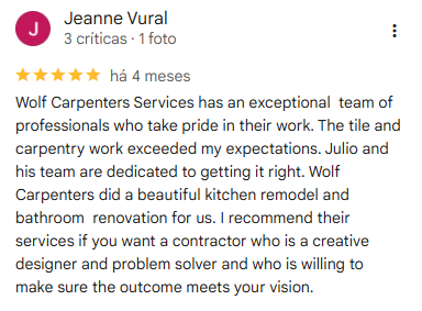 Google review — Jeanne Vural, 5 stars