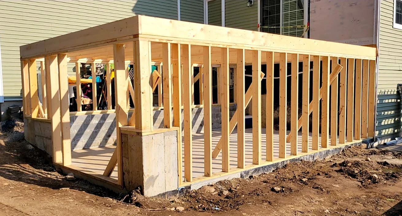 Home addition project by Wolf Carpenters in the North Shore