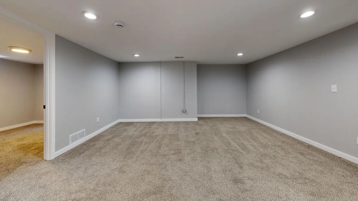 Completed finished basement by Wolf Carpenters, North Shore MA