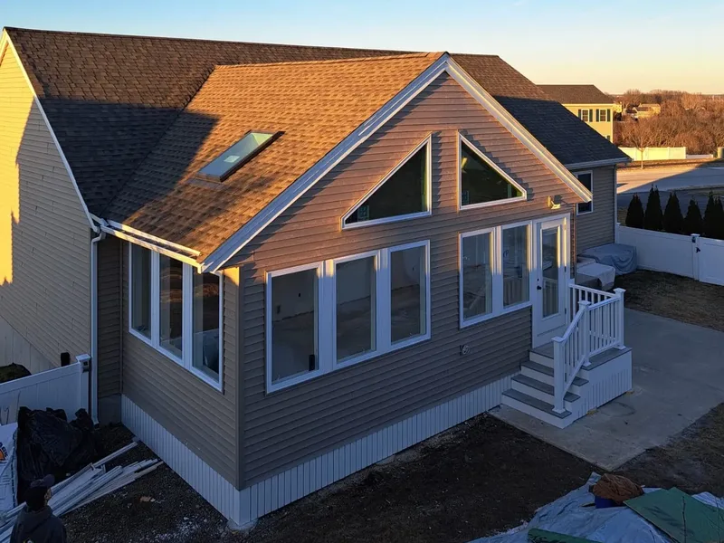 Finished home addition in Peabody, MA built by Wolf Carpenters